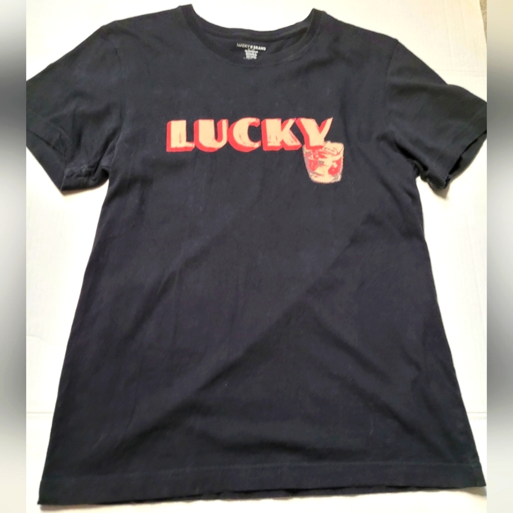 LUCKY BRAND Sleepwear Logo Tee High Ball Drink